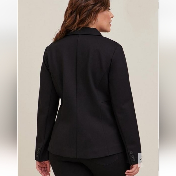 Torrid Studio Luxe Ponte Tailored Fit Blazer - Picture 2 of 6